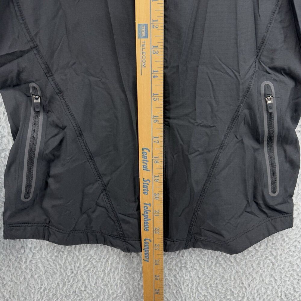 ATHLETA Womens XXS Black Lightweight‎ Windbreaker Jacket Full Zip Vented Pockets - Picture 5 of 7